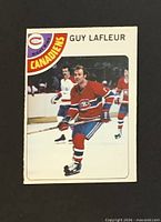 Front of Guy Lafleur 1978-79 O-Pee-Chee card