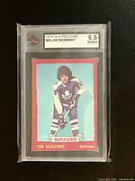 Front of graded Jim McKenny card showing KSA 6.5 label and player image