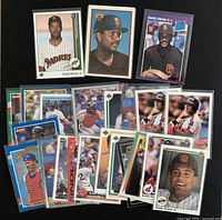 All 26 cards laid out, showing fronts of rookie cards and assortment