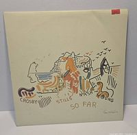 Front cover of Crosby, Stills, Nash & Young So Far LP showing artwork and sleeve condition