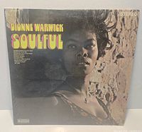Front cover of Dionne Warwick Soulful LP in shrinkwrap