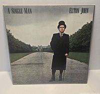 Front cover of Elton John "A Single Man" LP showing full artwork
