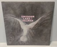Front cover of Emerson, Lake & Palmer vinyl LP showing dove artwork and sleeve condition