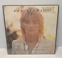Front cover of Rod Stewart LP in shrink with price sticker remnants