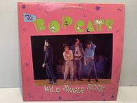 Front sleeve of The Bopcats Wild Jungle Rock LP showing artwork and condition