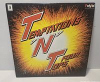 Front cover of Temptations 'N' Tops double LP showing artwork and wear