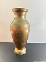 Full view of brass urn vase
