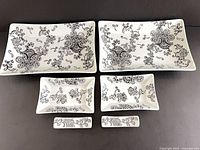 Full set laid out showing all six pieces