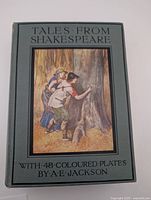 Front cover showing title, illustration and cloth binding