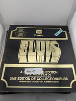 Black and gold slip-case for A Collector’s Edition 5-LP Elvis set