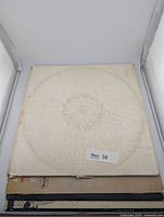 Stack of four Beatles LPs, White Album on top