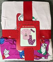 Packaged Simple Pleasures Christmas cat pajama set size L