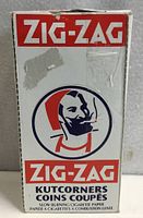 Front of Zig-Zag Kutcorners box showing logo and branding