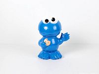 Front view of Cookie Monster flashlight closed