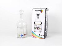 boxed set showing decanter and packaging