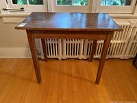 Full view of pine table