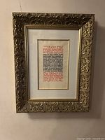 Full view of framed Irish House Blessing
