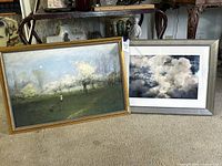Both framed artworks side by side