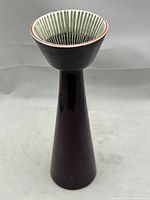 Full view of vase showing exterior glaze and form