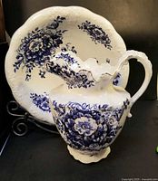 Jug and basin showing overall design and size relation