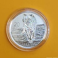 Obverse showing wolf design and denomination