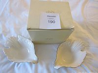 Pair of Lenox dove dishes with original box
