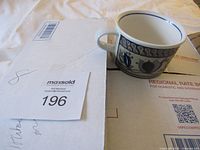 Mug showing exterior design and size reference