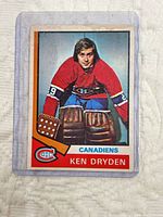 Front of Ken Dryden trading card showing player image and card number 155