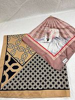 Both scarves overview