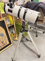 Full view of telescope on tripod
