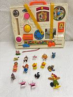 Activity Center with figurines displayed below