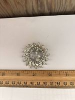 Front view showing spiral rhinestone design