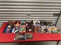All comics laid out on table