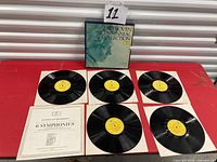 Full view of six LPs, booklet and outer box