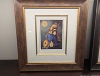 First print in frame