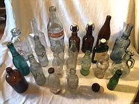 Group shot displaying all bottles, showing quantity, colors and styles