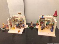 Full view of both room modules with figures and accessories