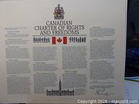 Canadian Charter of Rights and Freedoms poster