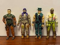 All four G.I. Joe figures front view