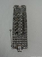 Front view of rhinestone bracelet