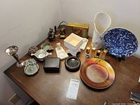 Overview of all items on tabletop