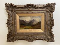 Framed Louis Bosworth Hurt oil painting front view