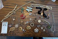 All items laid out on table for overview