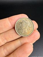 Obverse showing Queen Victoria portrait and legend