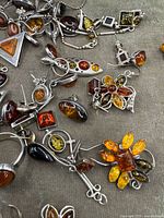 Group view of full collection on fabric background