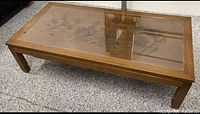 Full view of rectangular coffee table