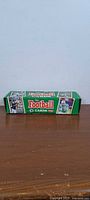 Green Topps Football box closed, front view