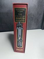 Spine view of Folio Society edition in slipcase showing title, author and illustration