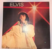 Front cover of Elvis Presley LP showing sleeve artwork