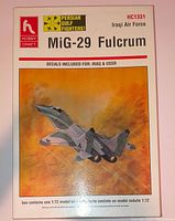 Front of Hobbycraft MiG-29 Fulcrum model kit box
